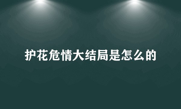 护花危情大结局是怎么的