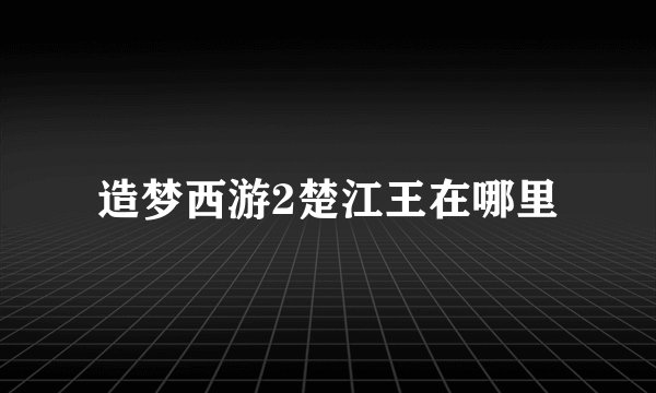 造梦西游2楚江王在哪里