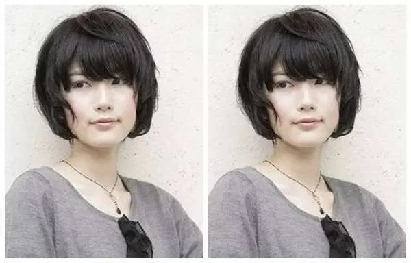 头发少脸方的女生适合什么发型图片