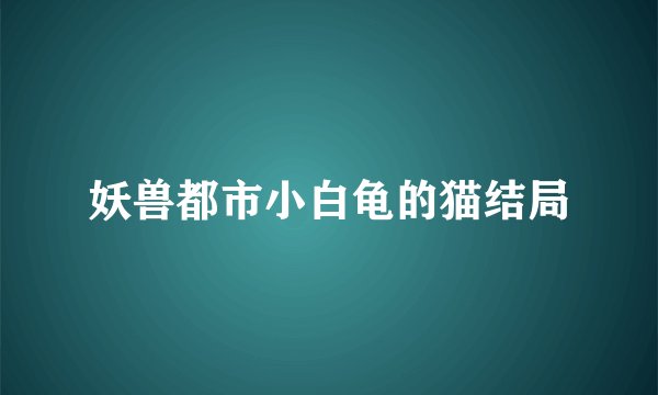 妖兽都市小白龟的猫结局