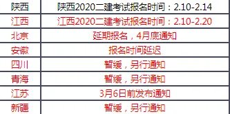 2020年二建报名时间大概是什么时候?