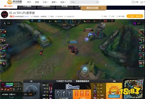虎牙LPL：奥恩也能输出第一？IG完美发挥战胜SN