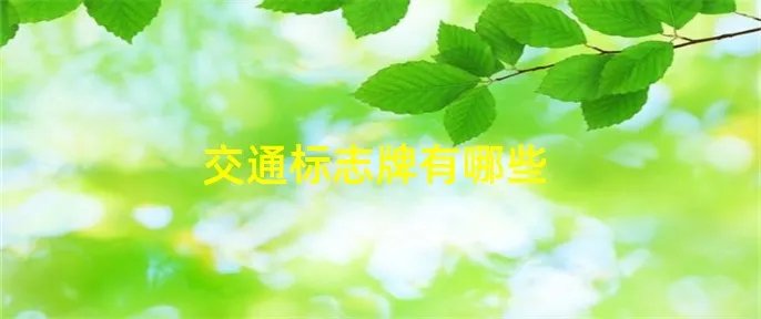 交通标志牌有哪些