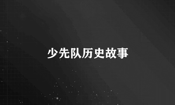 少先队历史故事