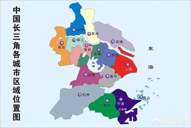 现在中国长江三角洲指在哪里的经济圈,代表城市有哪些?