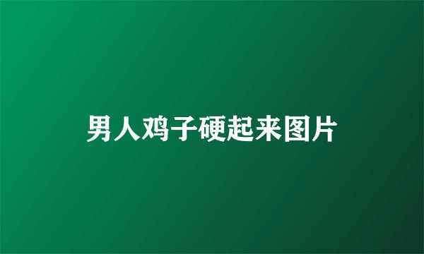 男人鸡子硬起来图片