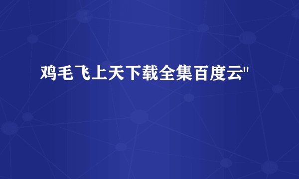 鸡毛飞上天下载全集百度云
