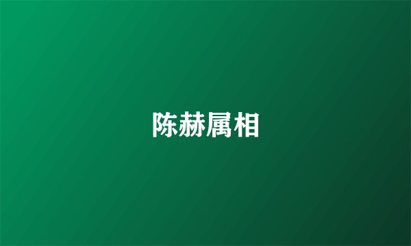 陈赫属相