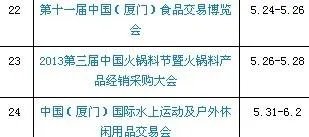 2013年厦门会有什么展会可以观看?具体时间、地点、需要购票吗???