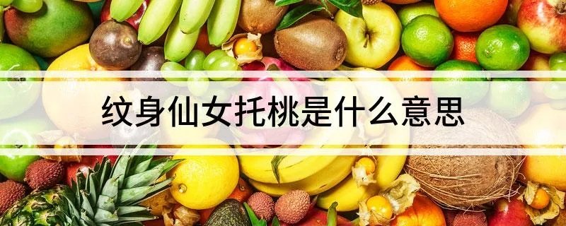 纹身仙女托桃是什么意思