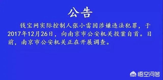 钱宝网张小雷自首,你怎么看?