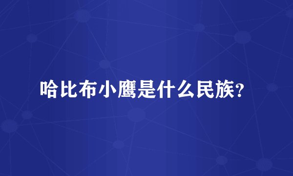 哈比布小鹰是什么民族?