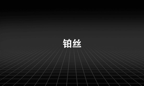 铂丝
