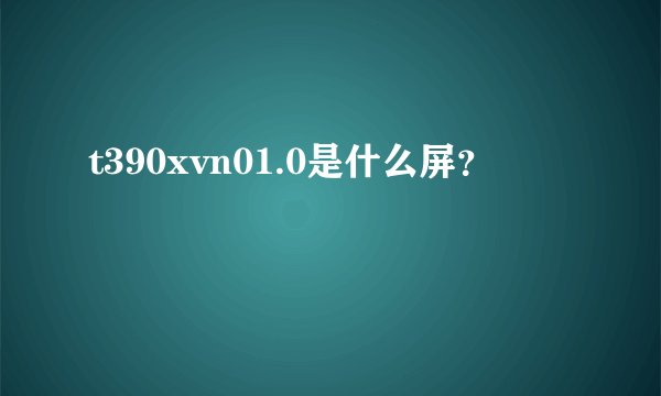 t390xvn01.0是什么屏？