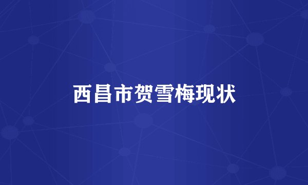 西昌市贺雪梅现状
