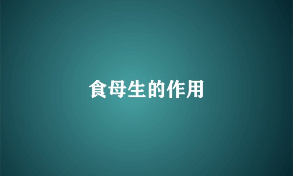 食母生的作用