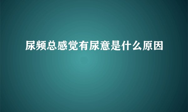 尿频总感觉有尿意是什么原因