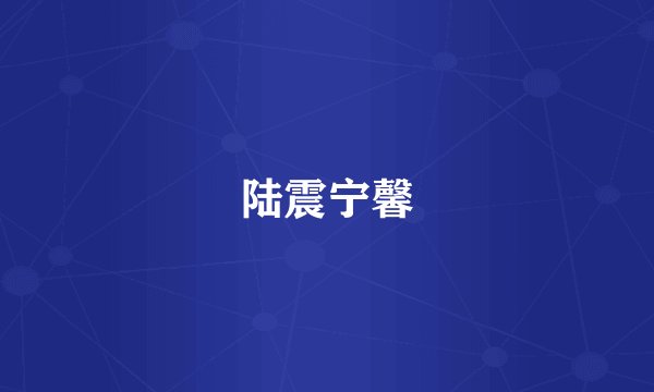 陆震宁馨