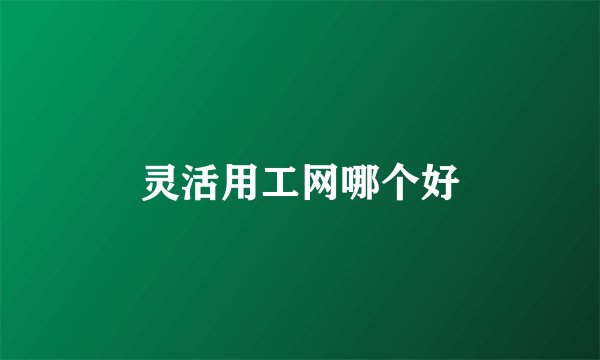 灵活用工网哪个好