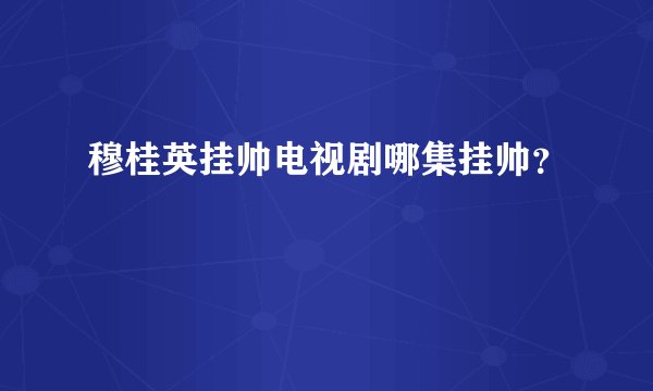 穆桂英挂帅电视剧哪集挂帅？