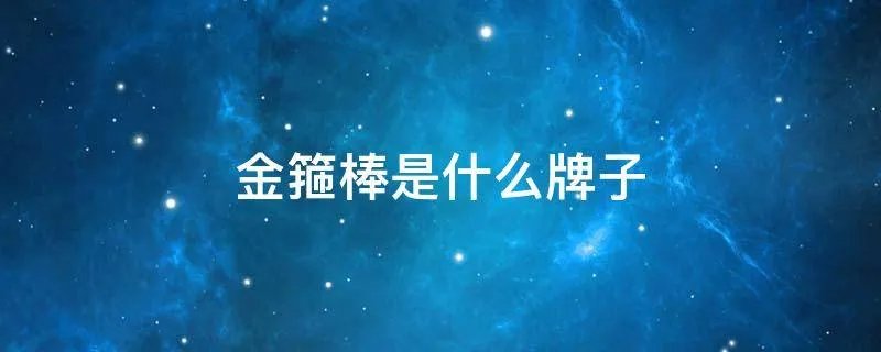 金箍棒是什么牌子