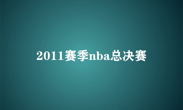 2011赛季nba总决赛