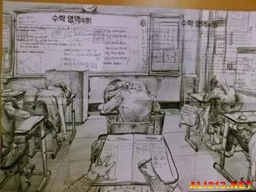杜甫涂鸦算什么?看韩国考生在试卷上的终极涂鸦