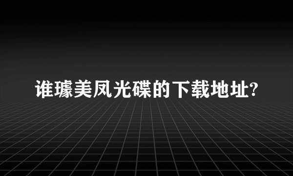 谁璩美凤光碟的下载地址?