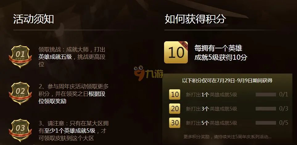 英雄联盟成就大师挑战赛网址 lol五周年庆典官网活动地址
