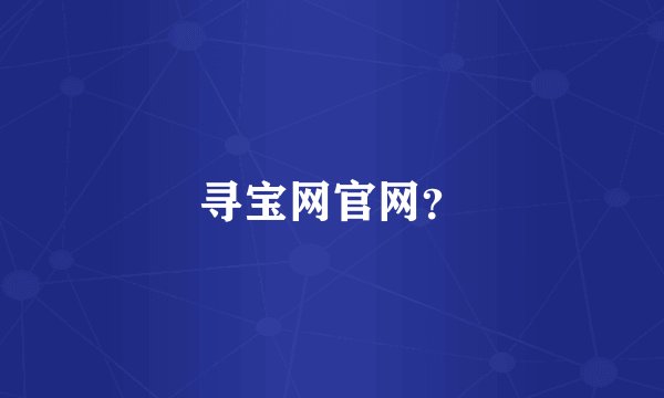 寻宝网官网？