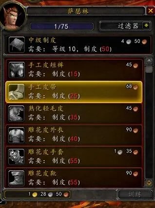 《魔兽世界》怀旧服制皮攻略1-300推荐