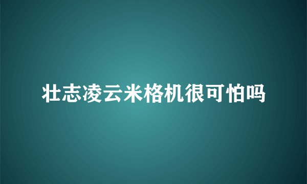 壮志凌云米格机很可怕吗
