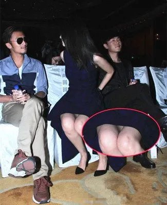【图】高圆圆走光露底照大曝光  网友调侃清纯女神也豪放