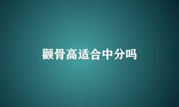 颧骨高适合中分吗