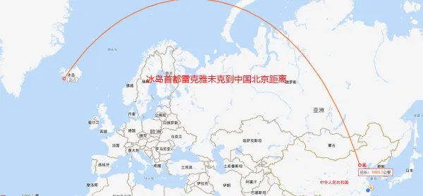 克罗地亚,冰岛,智利分别离中国多少么里