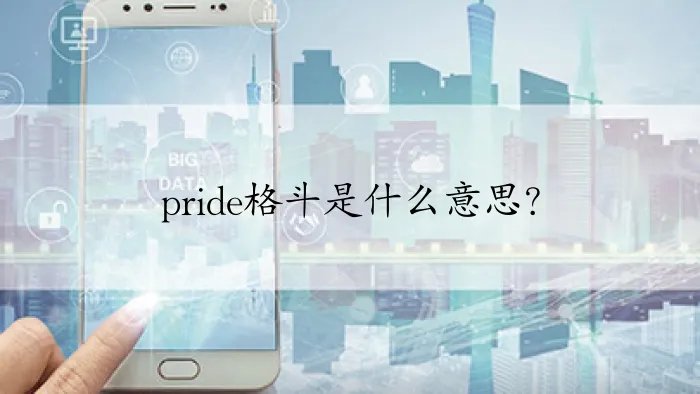 pride格斗是什么意思？