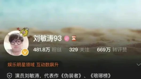 刘敏涛把微博头像换成了华晨宇的丑照,刘敏涛为何这么做?