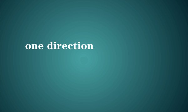 one direction