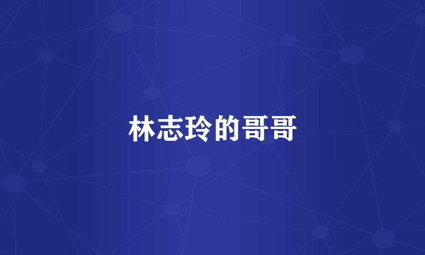 林志玲的哥哥