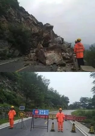 山体崩塌前10分发生什么?
