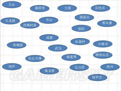 《侠客风云传》地图一览 侠客风云传各城镇地图位置一览