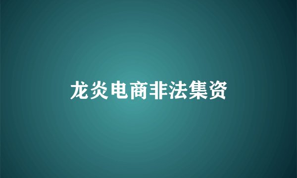 龙炎电商非法集资
