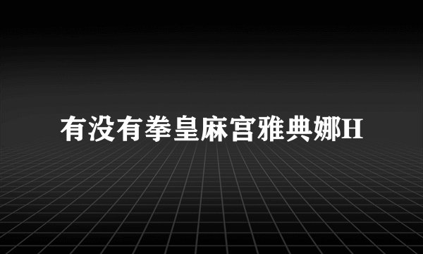 有没有拳皇麻宫雅典娜H