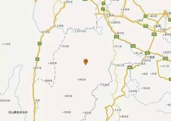 四川乐山发生3.8级地震吗?