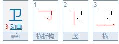卫的拼音