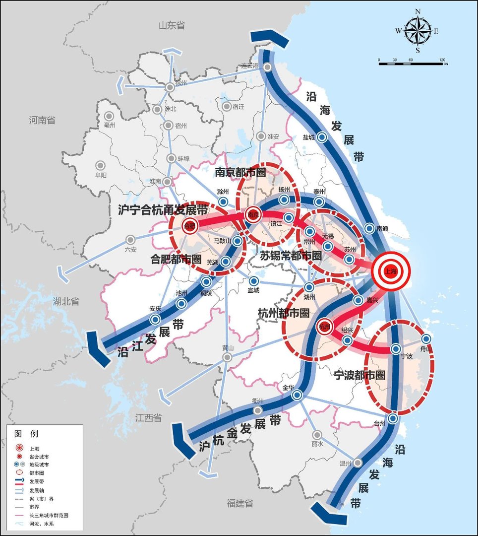 【长三角一体化】长三角地区经济圈_长三角规划_江浙沪皖大数据