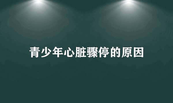 青少年心脏骤停的原因