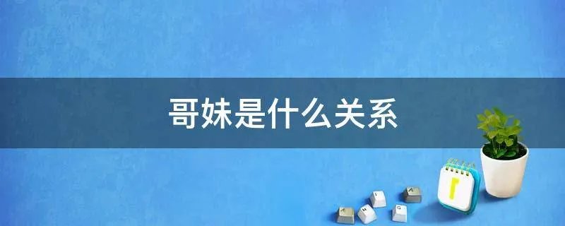 哥妹是什么关系