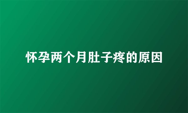 怀孕两个月肚子疼的原因
