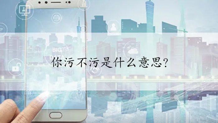 你污不污是什么意思？